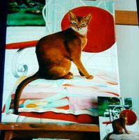 Chat Abyssin portrait posthume 1995